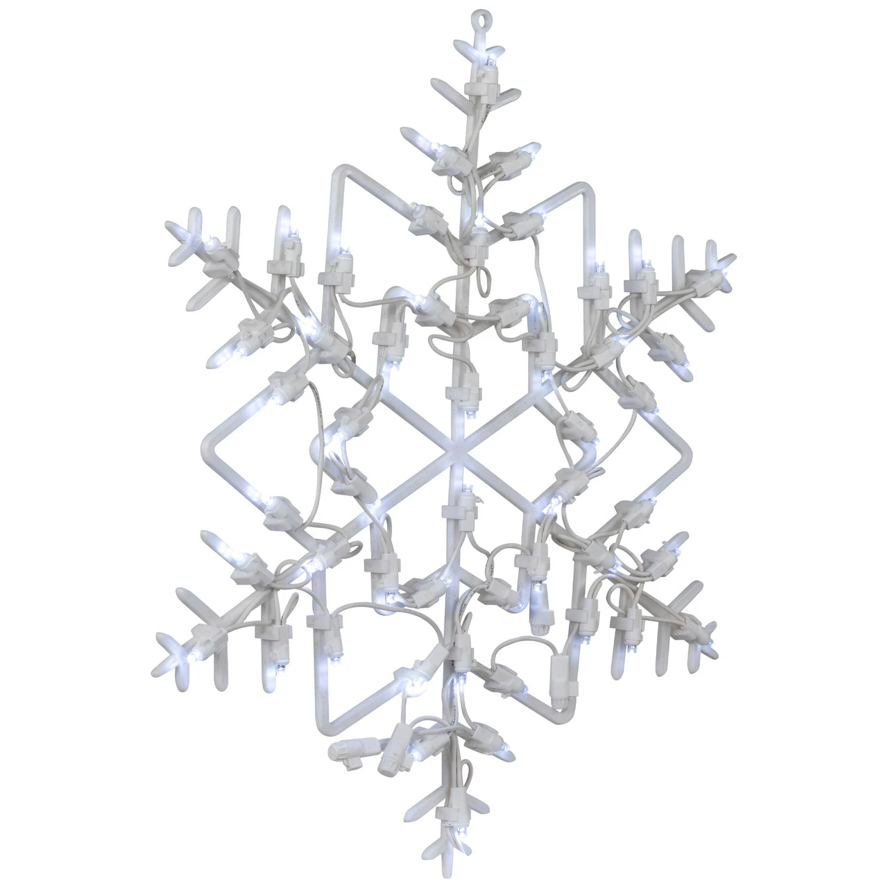 18" LED Lighted Snowflake Christmas Window Silhouette Decoration 6 18" LED Lighted Snowflake Christmas Window Silhouette Decoration - Image 4