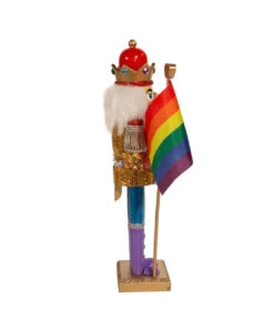Kurt Adler 12" Gay Pride Nutcracker -Hallmark Sales Store f2088 02 83424.1628178706