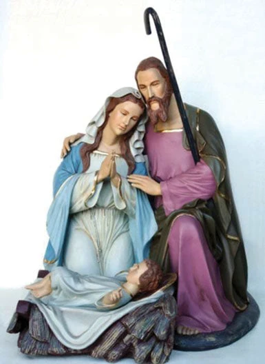 Life Size Fiberglass Nativity Family 2 Life Size Fiberglass Nativity Family