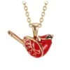 Hallmark Christmas Cardinal Gold Pendant Necklace - Inspired By 2015 Northern Cardinal Ornament -Hallmark Sales Store hm200813