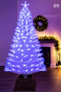 The White Blue Ripple Effect Fibre Optic Tree (4ft To 7ft) -Hallmark Sales Store kmc2348 3