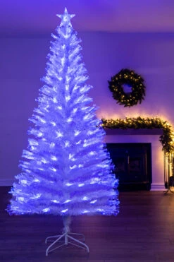 The White Blue Ripple Effect Fibre Optic Tree (4ft To 7ft) -Hallmark Sales Store kmc3130