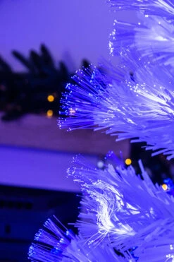 The White Blue Ripple Effect Fibre Optic Tree (4ft To 7ft) -Hallmark Sales Store kmc3489