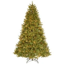 National Tree Company 7-1/2 Ft. Feel Real Grande Fir Medium Hinged Artificial Christmas Tree With 750 Clear Lights-PEGF4-307-75 207183260
