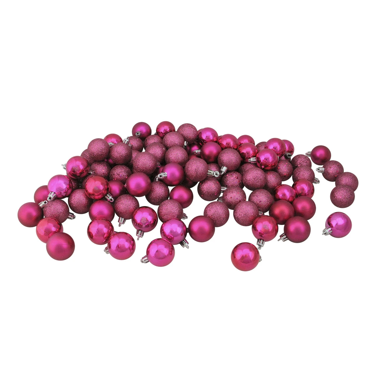 96ct Magenta Pink Shatterproof 4-Finish Christmas Ball Ornaments 1.5" (40mm) 2 96ct Magenta Pink Shatterproof 4-Finish Christmas Ball Ornaments 1.5" (40mm)