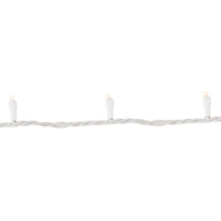 100ct Warm White LED Wide Angle Christmas Lights, 33ft White Wire -Hallmark Sales Store northlight nl02547 2 79208.1678131716