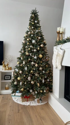 10' Pre-Lit Slim Granville Fraser Fir Artificial Christmas Tree, Clear Lights