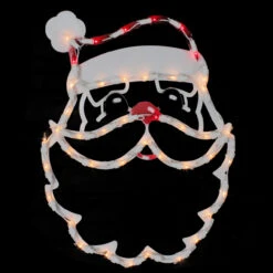 Lighted Santa Claus Christmas Window Silhouette - 17.5 Inch