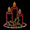 16.5" Lighted Candles With Holly And Berry Christmas Window Silhouette 1 16.5" Lighted Candles With Holly And Berry Christmas Window Silhouette -Hallmark Sales Store northlight ys7552 1 20378.1681755563