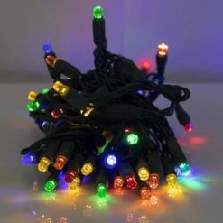 70 Light Multi Pentagon Gem LED Christmas Lights -Hallmark Sales Store p pent 704 m d