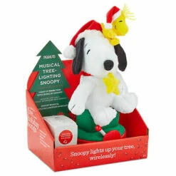2020 Musical Tree Lighting Snoopy - Wirelessly Turns On Chmas Tree & Plays 5 Songs