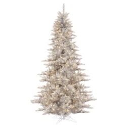 9' Silver Fir Full W/ LED Lights