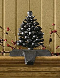 Park Designs Stocking Holder - Rustic Iron Pinecone Hook