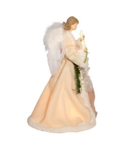 Kurt Adler Ivory And Grey Lighted Angel Treetop -Hallmark Sales Store ul2227 02 86738.1622377717