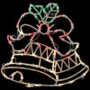 15" Lighted Bells With Bow Christmas Window Silhouette Decoration